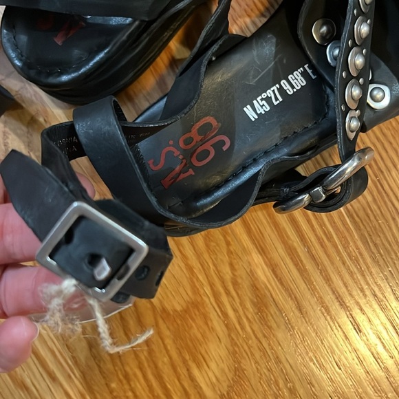 A.S. 98 Nyx Studded Sandals Size 7 NWT - Picture 15 of 16